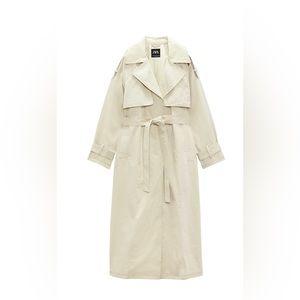 New Zara XS-S Oversize Technical Trench Coat
